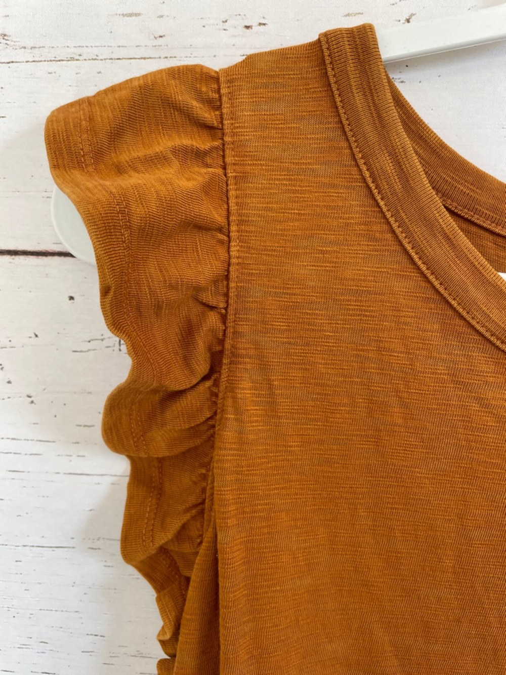 Universal Thread Cotton Rust Ruffle Tank Dress, size XL, NWT - Picture 5 of 12